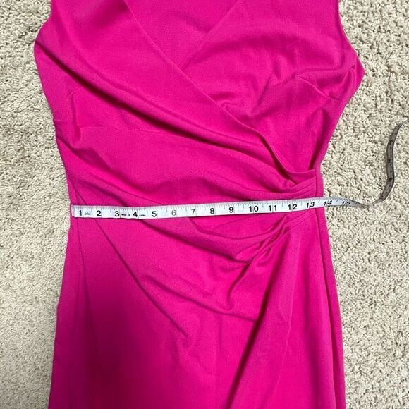 Diane Von Furstenberg‎ Layne draped jersey dress pink size 8 - Picture 11 of 15